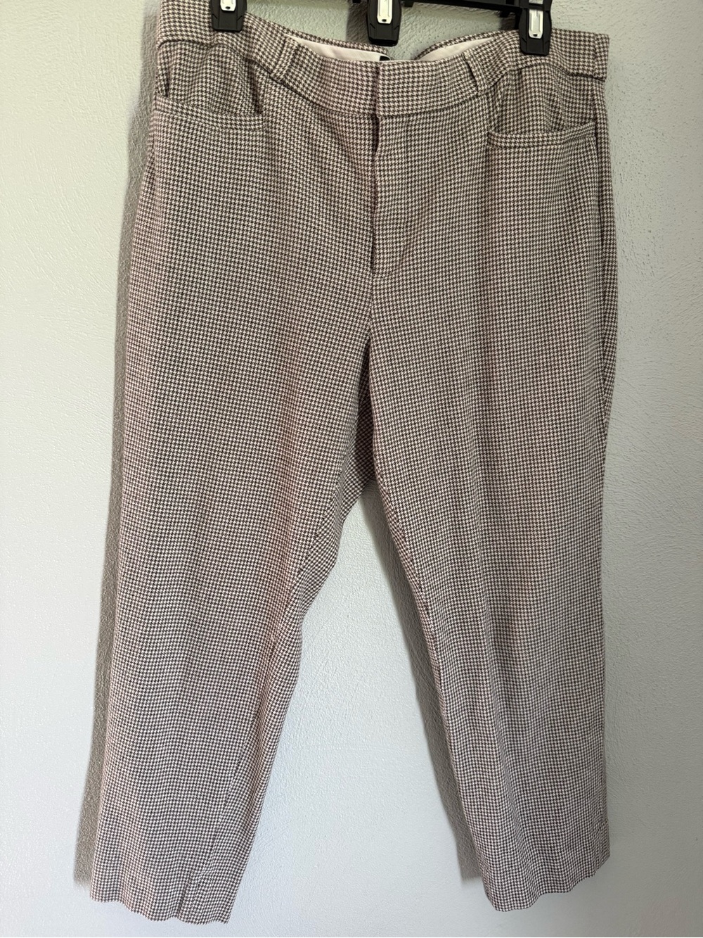 Banana Republic Women's Ankle Pants - Brown Houndstooth